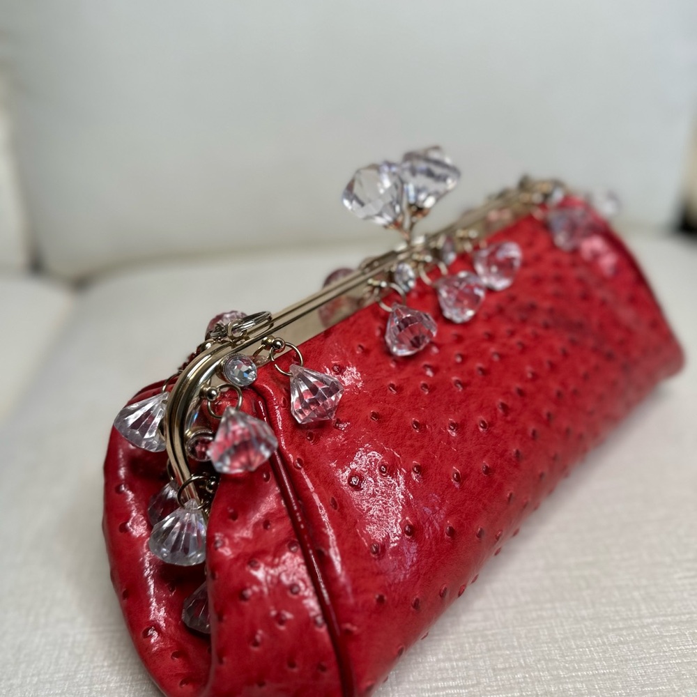 Vintage ostrich purse